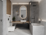 Стоун сер низ 03 / Stone grey wall 03 300х600 (1-й сорт)