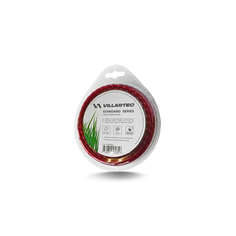 Леска для триммера витой квадрат 2,7 мм × 15 м VILLARTEC Standard, 5012768015