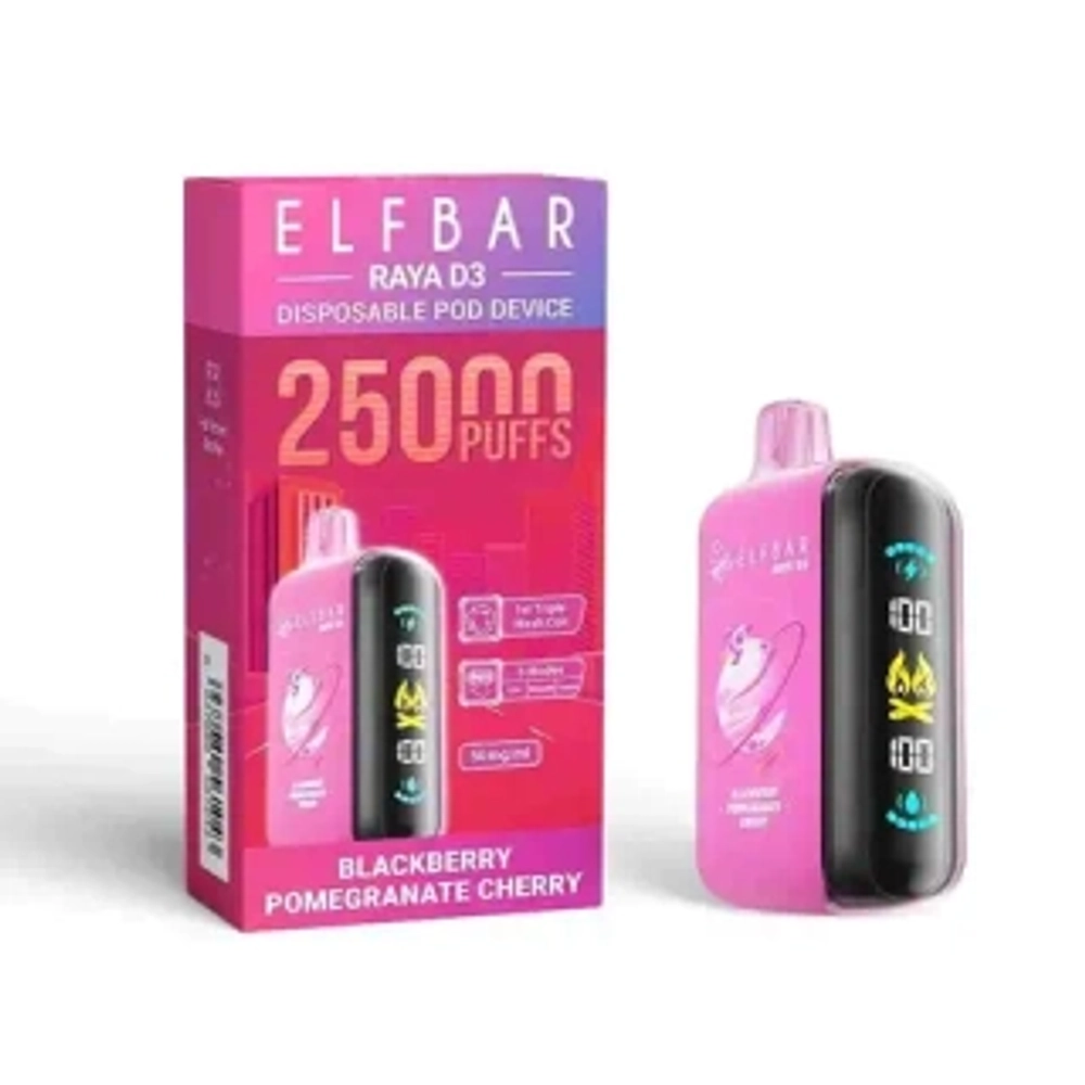 ELF BAR RAYA D3 - Blackberry Pomegranate Cherry (5% nic)