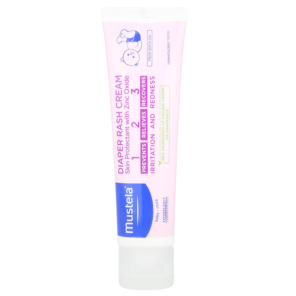 Mustela, Baby-Child, крем от подгузников, без отдушек, 108 г (3,8 унции)