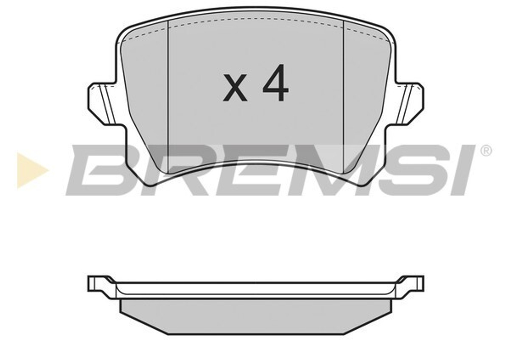 BREMSI - BP3366-BMS - Brake Pad Set, disc brake