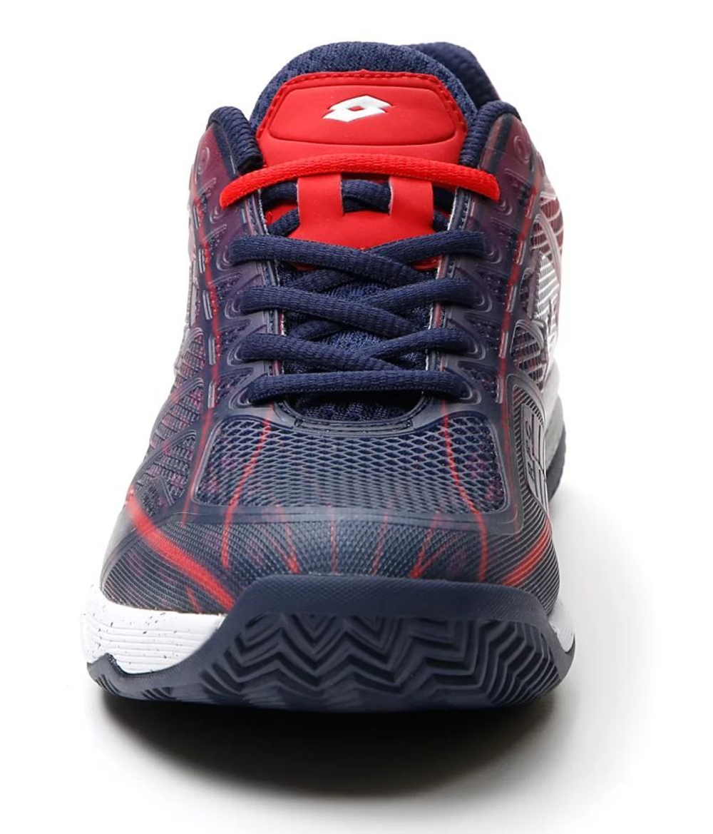 Мужские теннисные кроссовки Lotto Mirage 300 Clay - navy blue/all white/red poppy