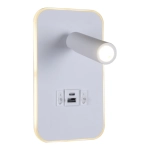 86204-9.2-001KT LED12W+USB WT светильник настенный Reluce, LED