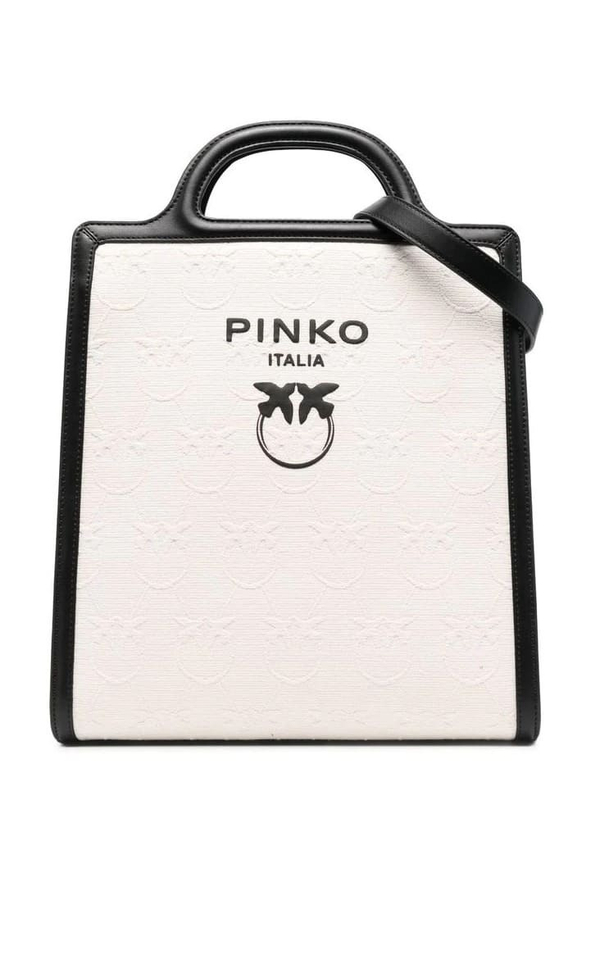 CLASSIC LOVE BIRDS TOTE BAG - black