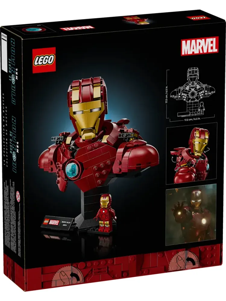 Конструктор Marvel 76327 Бюст Железного Человека MK4