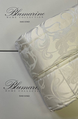 Покрывало 270х270 Blumarine Lapis Perla молочно-белое