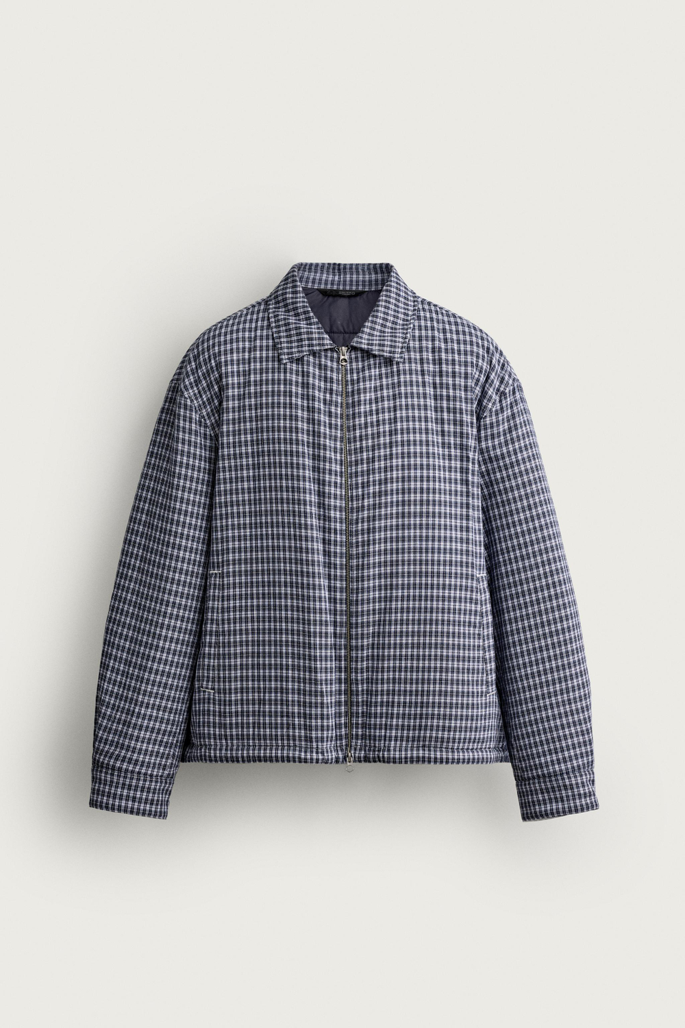 СТЕГАНАЯ КУРТКА-РУБАШКА В КЛЕТКУ — ZARA