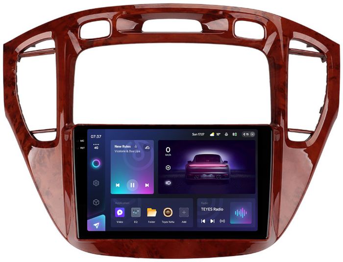 Магнитола для Toyota Highlander 1 XU20 / Kluger / 2000-2007 - Teyes CC3-2K монитор 9.5" 2K QLED на Android 10, Быстрая, CarPlay, 4G SIM-слот