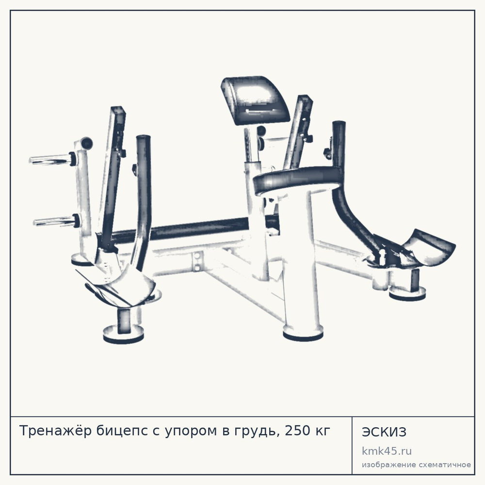 Тренажёр бицепс с упором в грудь, 250 кг — от 169 000 ₽