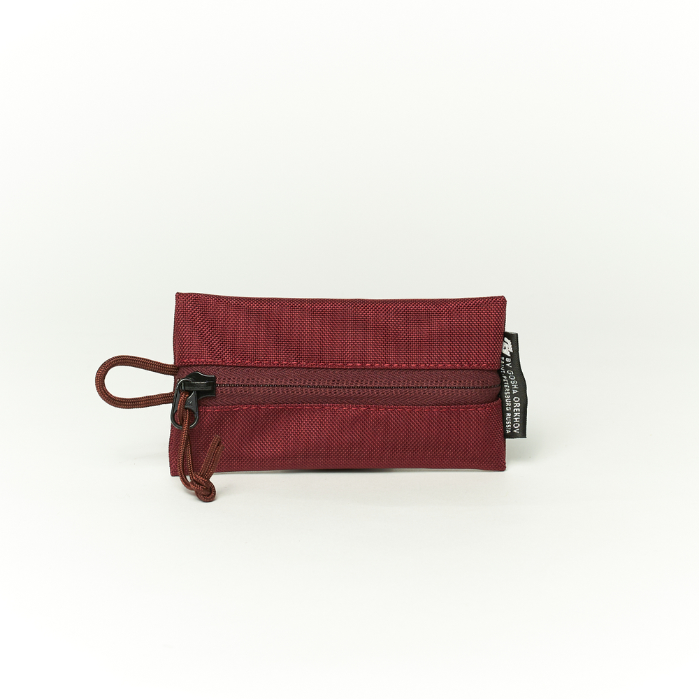 Fabric Key Wallet бордовый