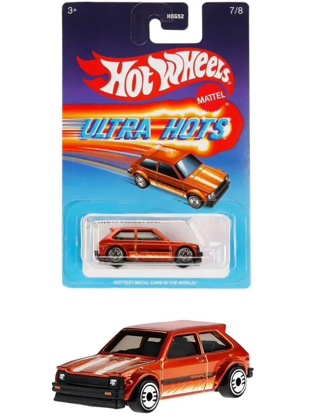Машинка Хот Вилс Ultra 1981 Toyota Starlet KP61 HDG52 JBY66