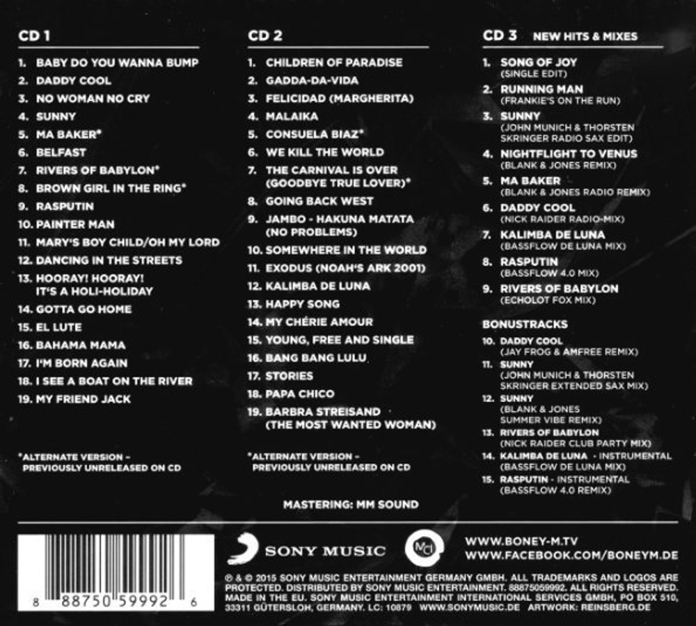 Boney M. / Diamonds (40th Anniversary Edition)(3CD)