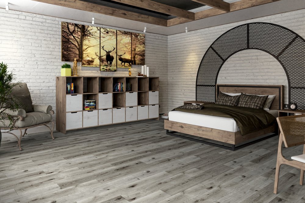 Кварц-винил SPC Damy Floor Family SPC 0,75мм 4,2 мм ДУБ СОСТАРЕННЫЙ СЕРЫЙ 2.635 м2