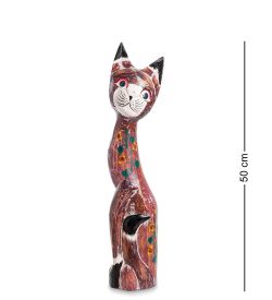 99-105 Статуэтка «Кошка» 50 см (албезия, о.Бали)