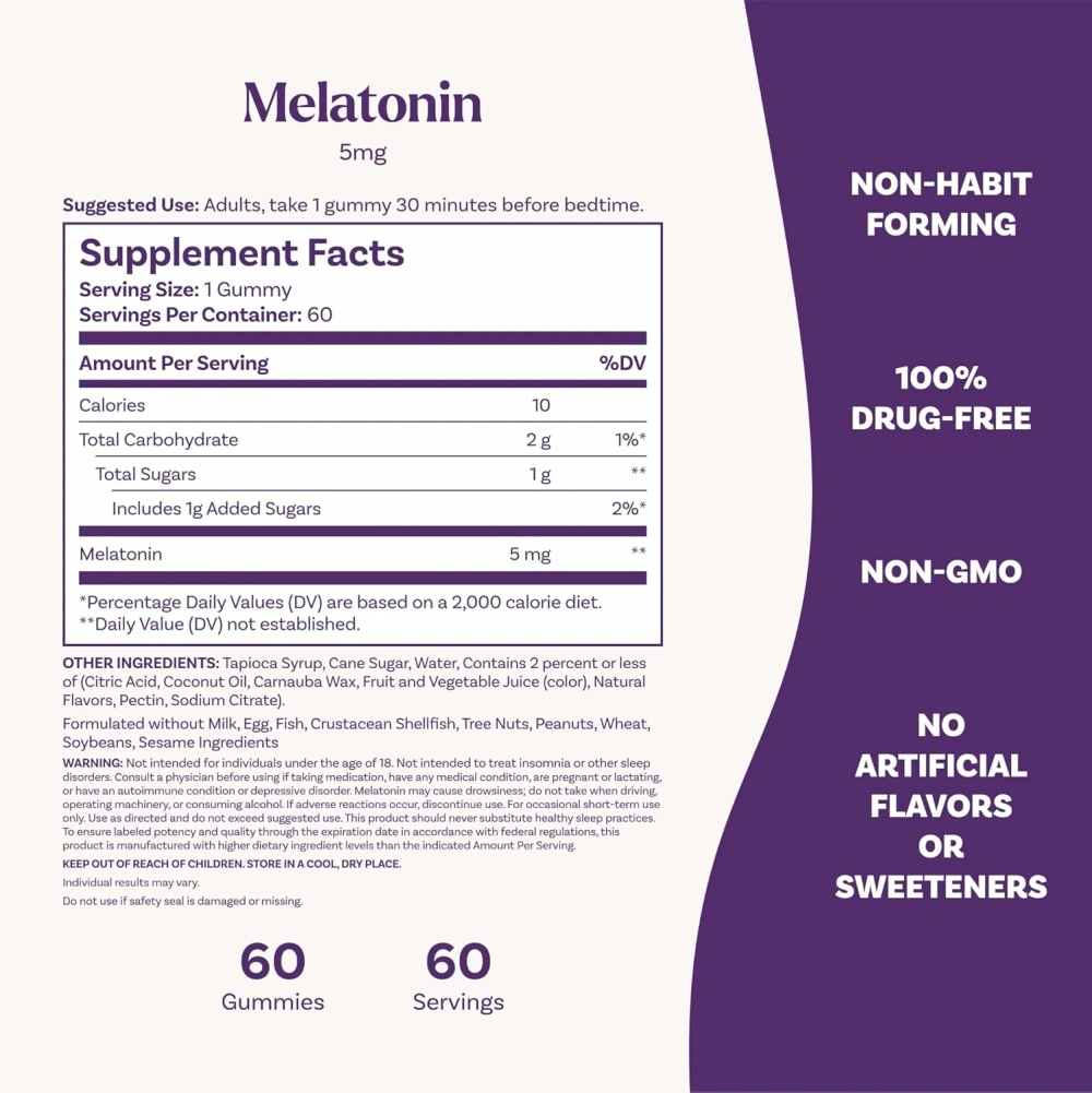 Антиоксидант Natrol Melatonin 5 мг 60 gummies