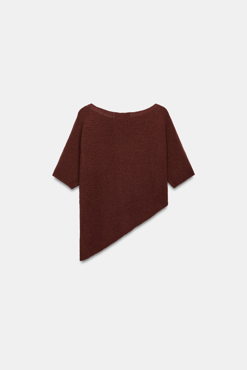 ТРИКОТАЖНЫЙ ТОП АСИММЕТРИЧНОГО КРОЯ — ZARA