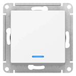 ATLASDESIGN 1-клавишный ПЕРЕКЛЮЧАТЕЛЬ с подсветкой, сх.6а, 10АХ, механизм, ЛОТОС