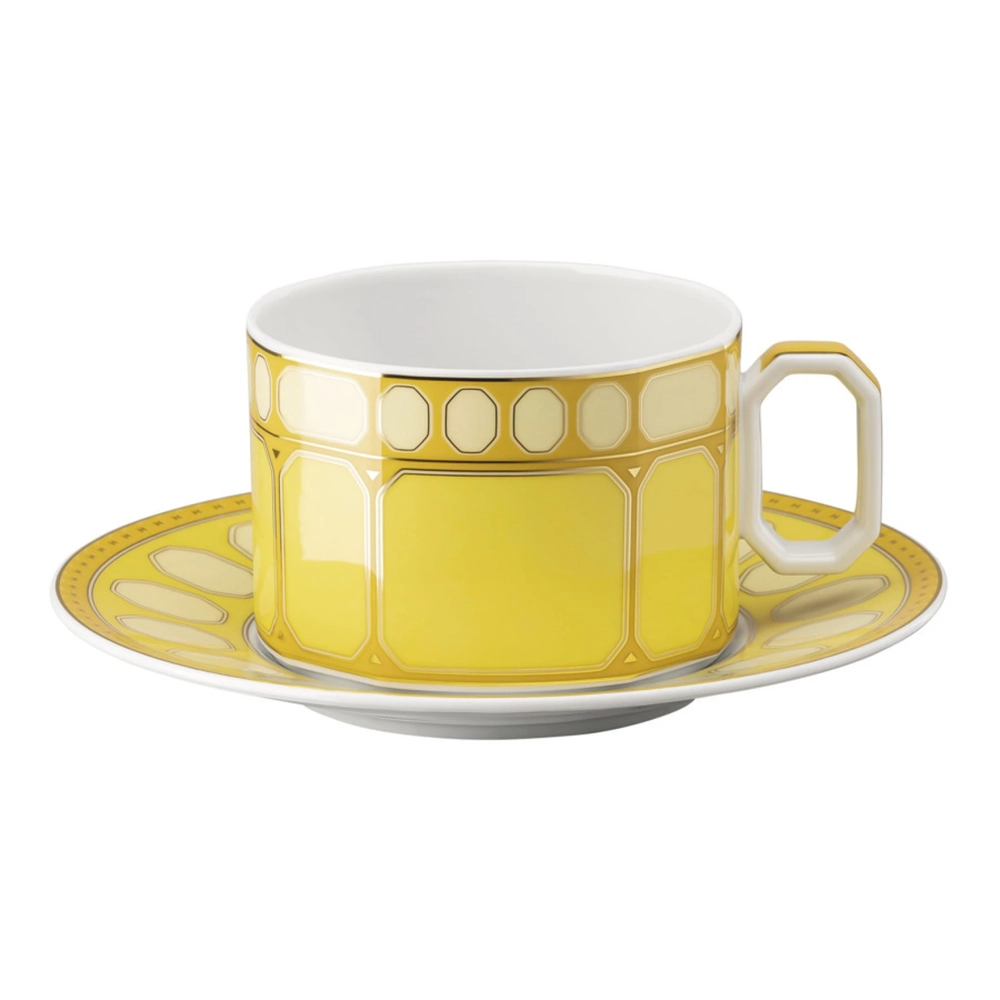 Набор из 2-х чайных пар "SWAROVSKI Signum Jonquil" 260 мл
