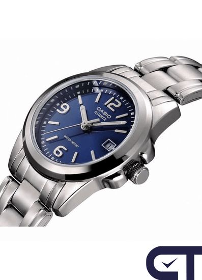 Casio LTP-1215A-2A — женские часы с синим циферблатом
