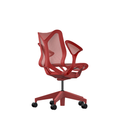 Кресло Herman Miller Cosm, низкая спинка, цвет Canyon, подлокотники «лепестки» (Leaf)