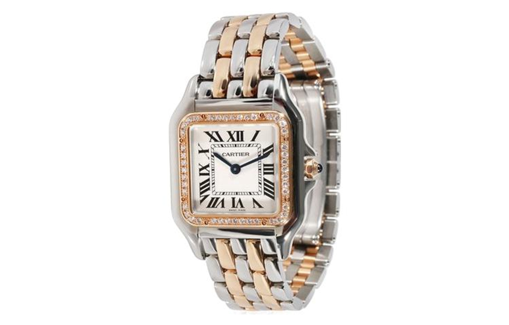 CARTIER Cheetah Collection PANTHÈRE Quartz Movement Women"s Watch 29*37mm White Dial