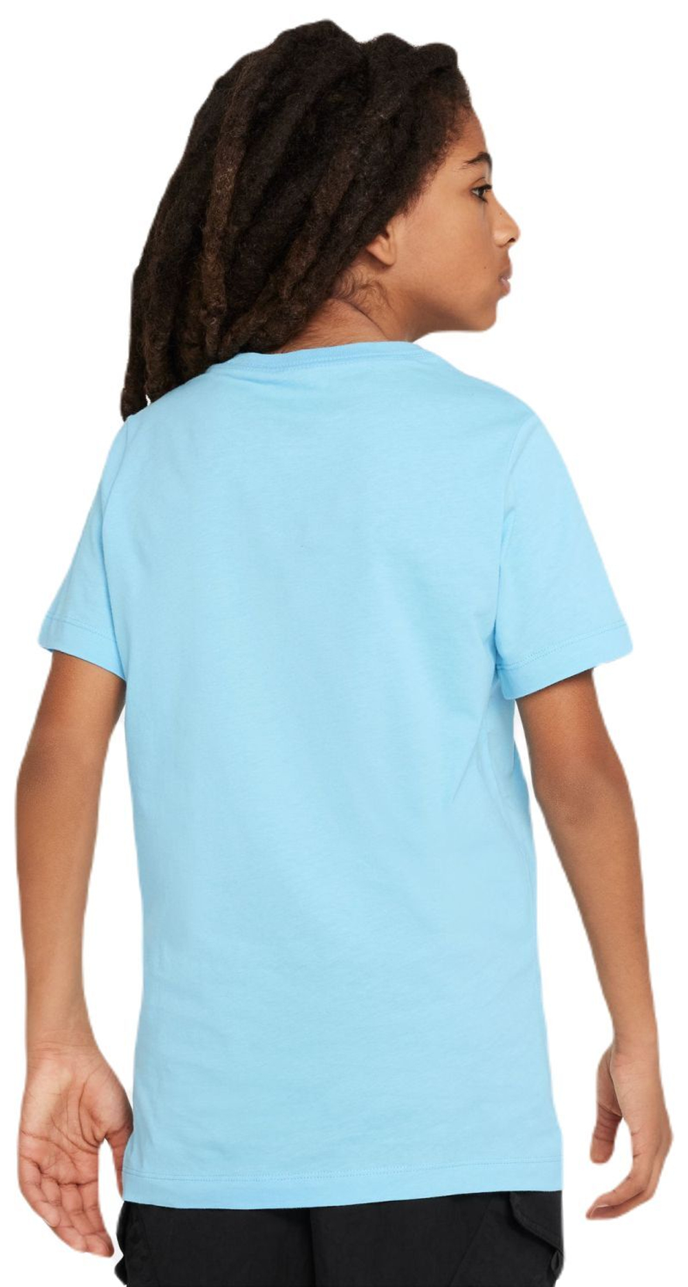 Футболка для мальчика теннисная Nike Kids NSW Tee Embedded Futura - небесный