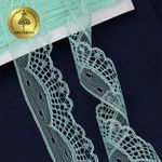 Кружево отделочное в стиле "трикотаж" 30 мм / 27.4 метра, диз. 284, цв.08 мята