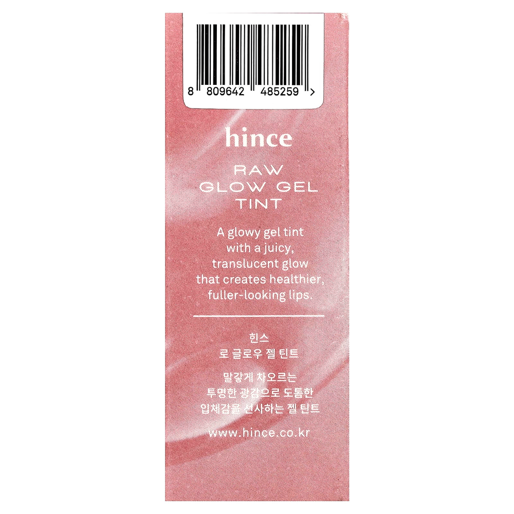 Hince, Raw Glow, гель-краситель для сияния кожи, R005 гибискус, 4 мл (0,13 жидк. унции)