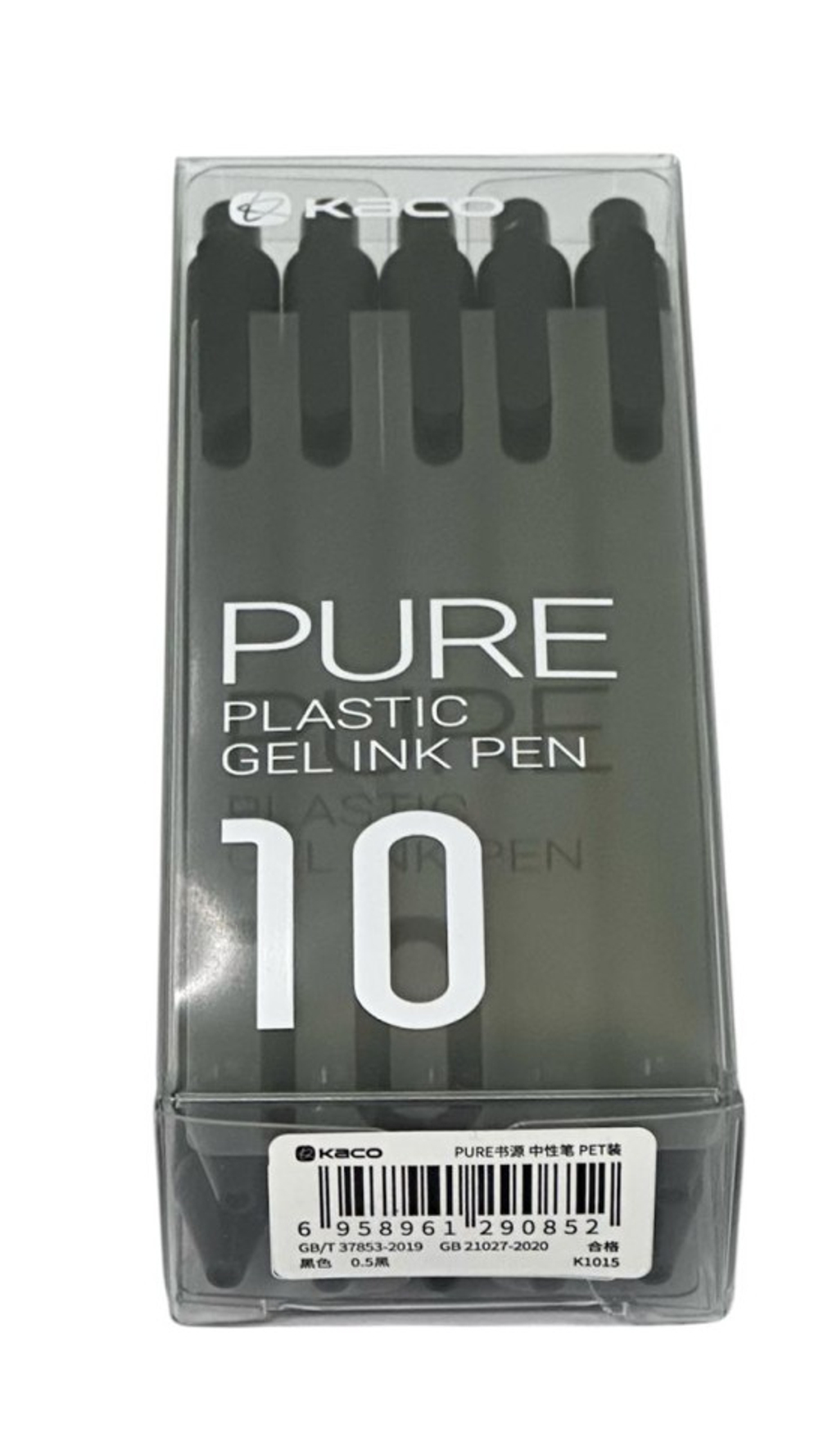 Ручка гелевая Xiaomi KACO Pure Plastic Gelic Pen (комплект 10шт) K1015