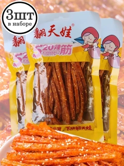 Латяо острая соломка с кунжутом 70 г * 3 шт