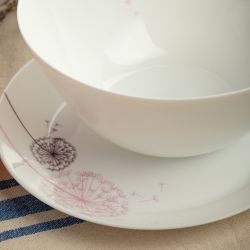 Тарелка White Fox WF-STD19 Summertime десертная опаловая с деколью 19 см. | White Fox