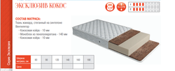 МАТРАС ЭКСКЛЮЗИВ КОКОС