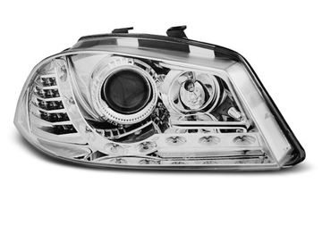 Передние фары Seat Ibiza 3 daylights chrome