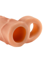 Удлиняющая и расширяющая насадка на пенис Perfect 1''Extension with Ball Strap (Цвет: телесный)