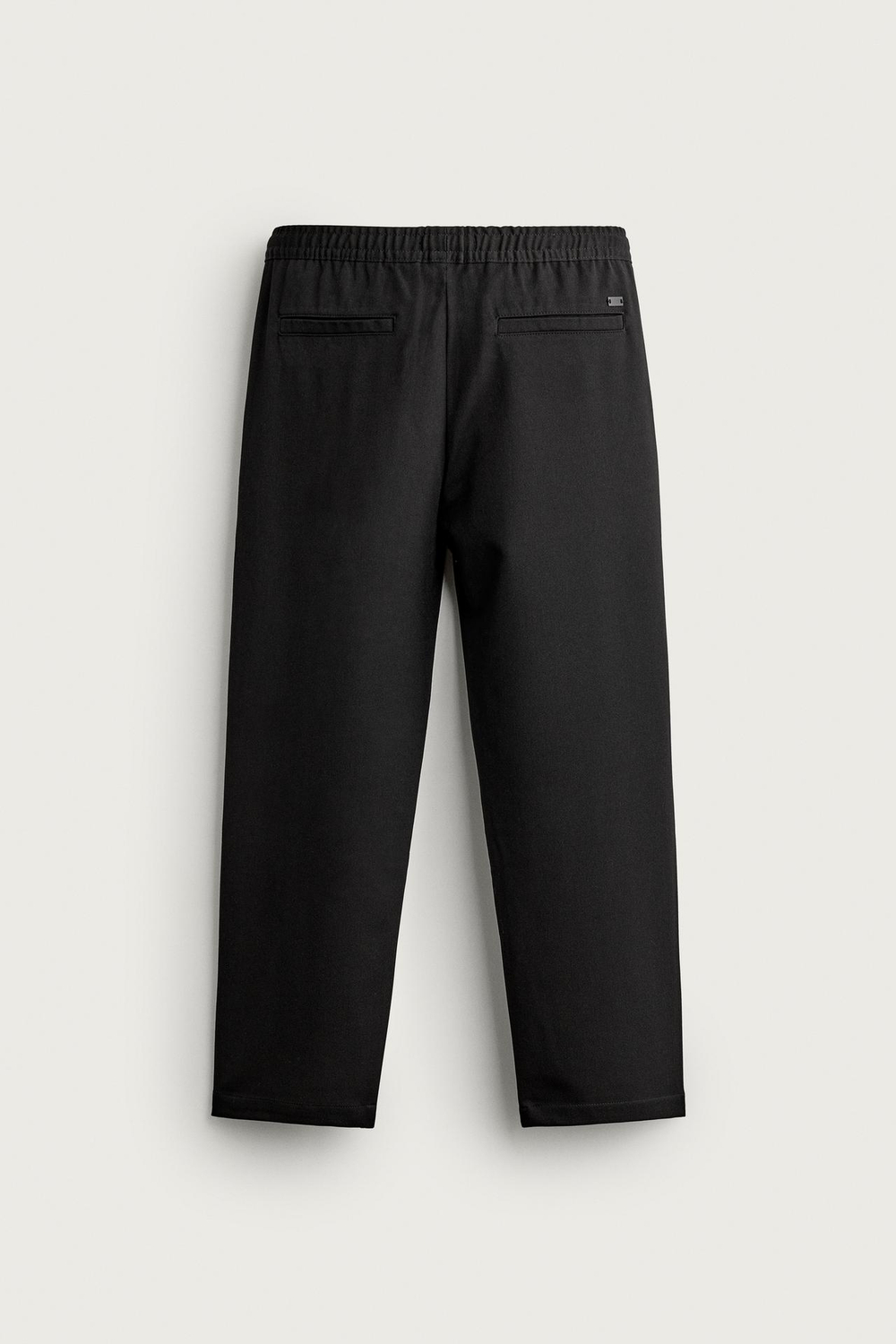 ZARA БРЮКИ COMFORT REGULAR FIT, ЧЕРНЫЙ