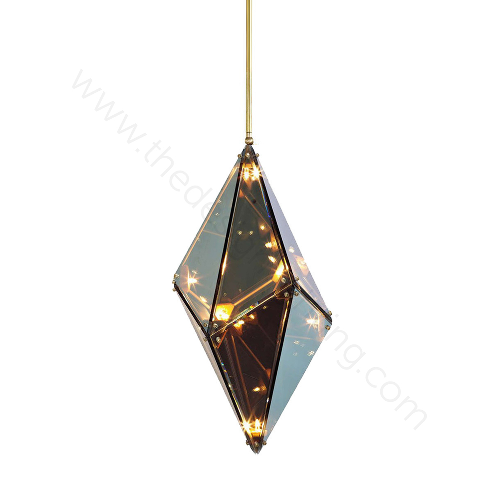 Pendant design lamp  Maxhedron Vertical by Bec Brittain (Smoky)