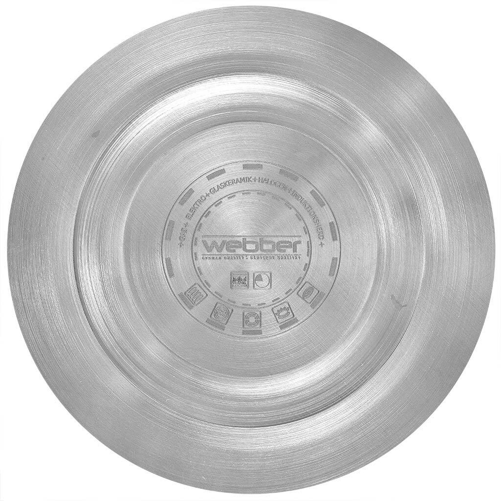 Чайник со свистком 2 л из нержавеющей стали, индукционное дно WEBBER BE-0578