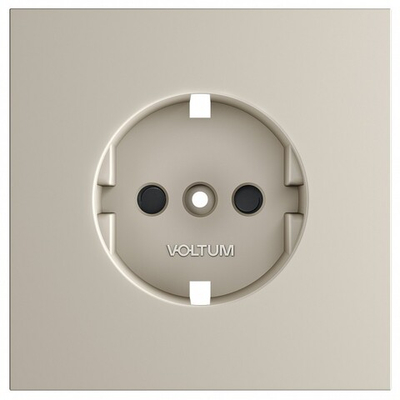 Накладка для розетки с заземлением и со шторками Voltum S70 VLS000703