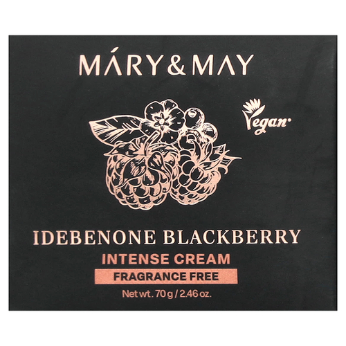 Mary & May, Idebenone Blackberry, интенсивный крем, 70 г (2,46 унции)