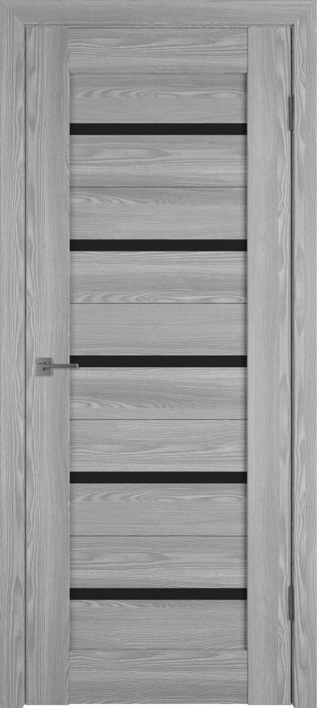 Дверь Line 1 / Grey P / Black Gloss / Владимирские двери Дверь Line 1 / Grey P / Black Gloss / Владимирские двери
