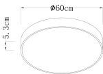 Потолочный светильник Arte Lamp ARENA A2673PL-1BK, 1хLED