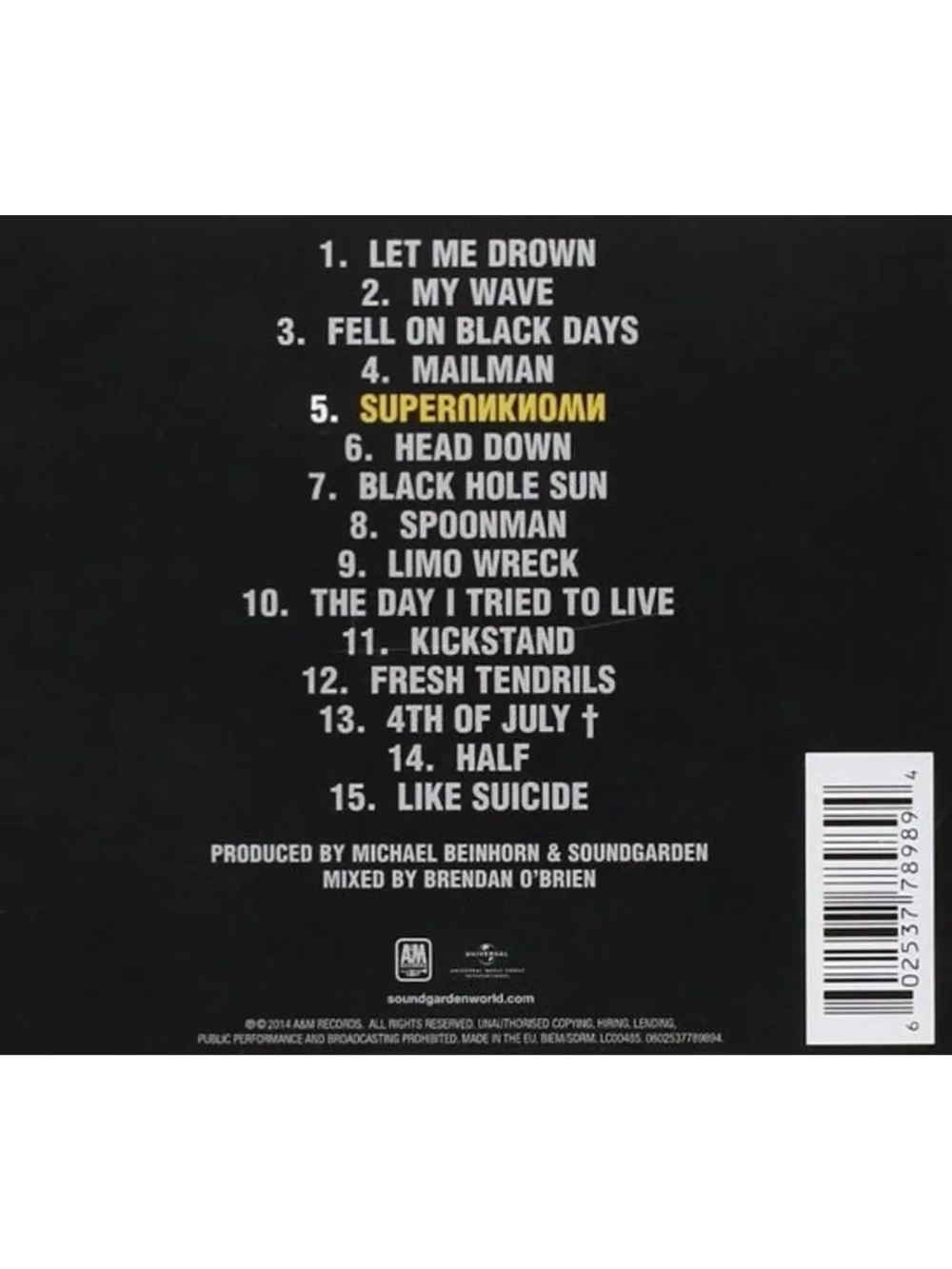 Soundgarden — Superunknown