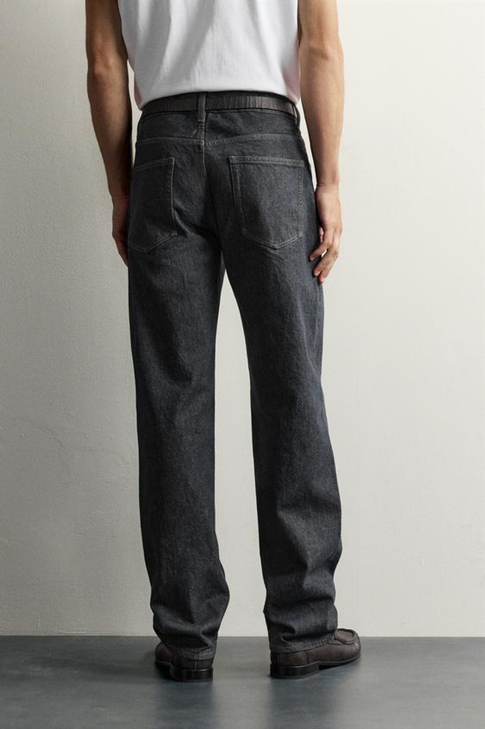 ZARA ДЖИНСЫ STRAIGHT FIT С НИЗКОЙ ПОСАДКОЙ, СИНИЙ