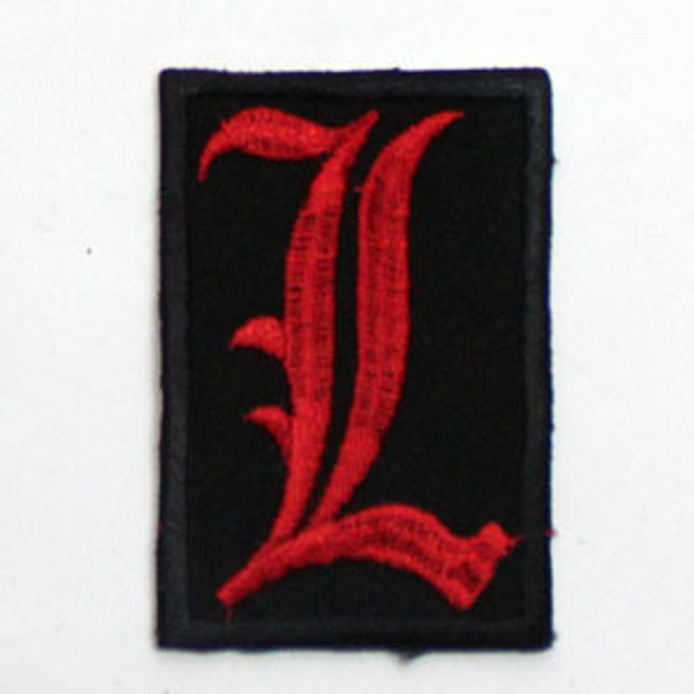 Нашивка буква "L" (красная)