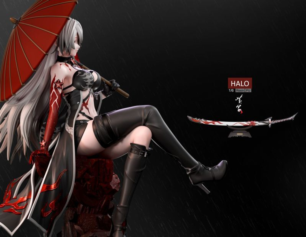 Статуя Halo Studio Honkai: Star Rail: Acheron Version B (White Hair) Хонкай: Звёздная железная дорога: Ахерон