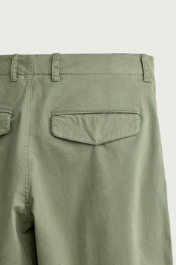 ZARA БРЮКИ КАРГО RELAXED FIT, ЗЕЛЕНЫЙ