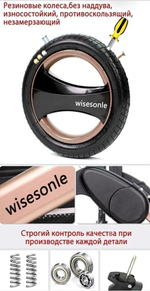 Детская коляска-трансформер 3 в 1 Wisesonle Q3