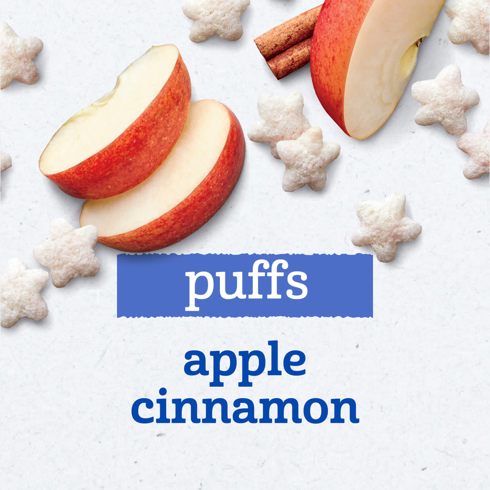 Gerber, Puffs, снек из воздушных злаков, от 8 месяцев, яблоко и корица, 42 г (1,48 унции)