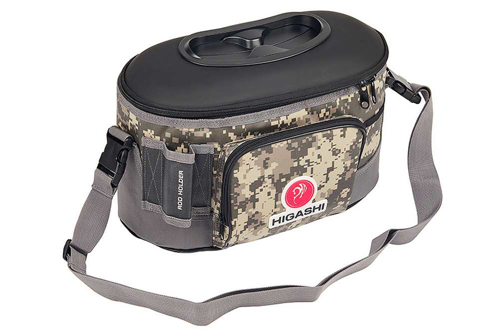 Кан рыболовный HIGASHI Live bait box 7.5L Digital Camo