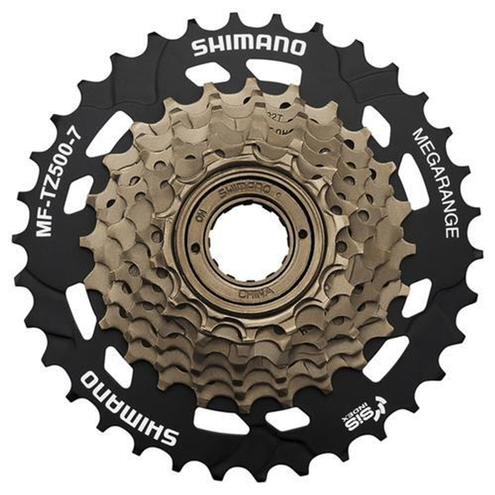 Трещотка Shimano, TZ500, 7ск, 14-34, с защитой, б/уп. AMFTZ5007434CP